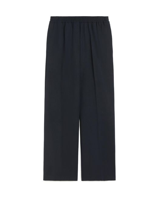 Weekend by Maxmara Blue Petra Elasticated Waistband Trousers