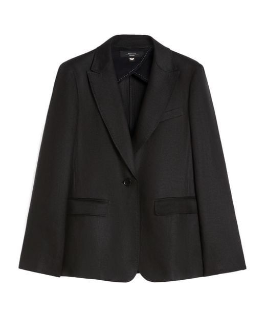 Weekend by Maxmara Black Single-Breasted Blazer