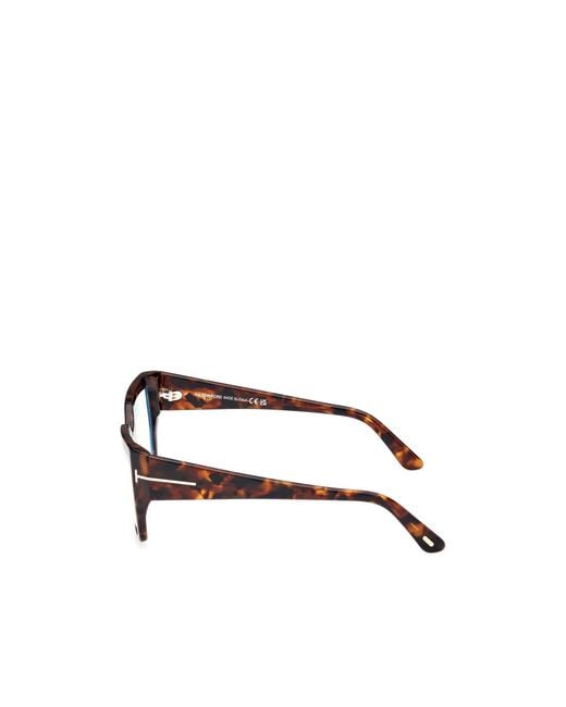 Tom Ford White Eyewear Square Frame Glasses