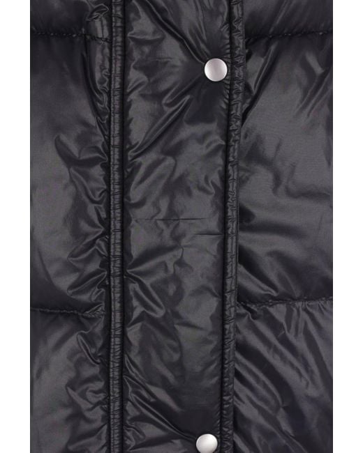 Jil Sander Black Hooded Drawstring Padded Coat for men