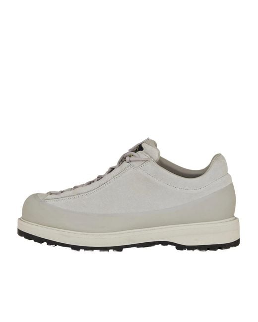 Stone Island Gray Lace-Up Casual Shoes for men