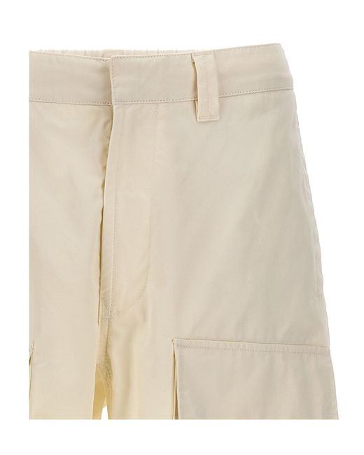 Stone Island Natural Logo-Patch Cargo Pants for men