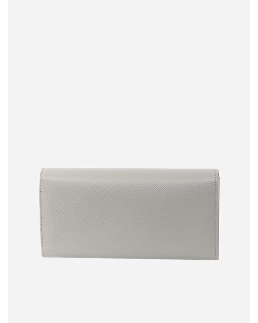 Ferragamo Gray Gancini Continental Wallet