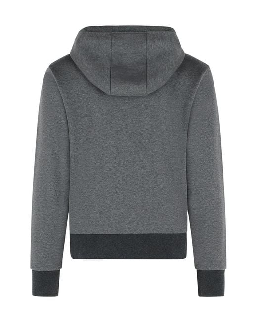Thom Browne Gray Logo Patch Zip-Up Hoodie for men