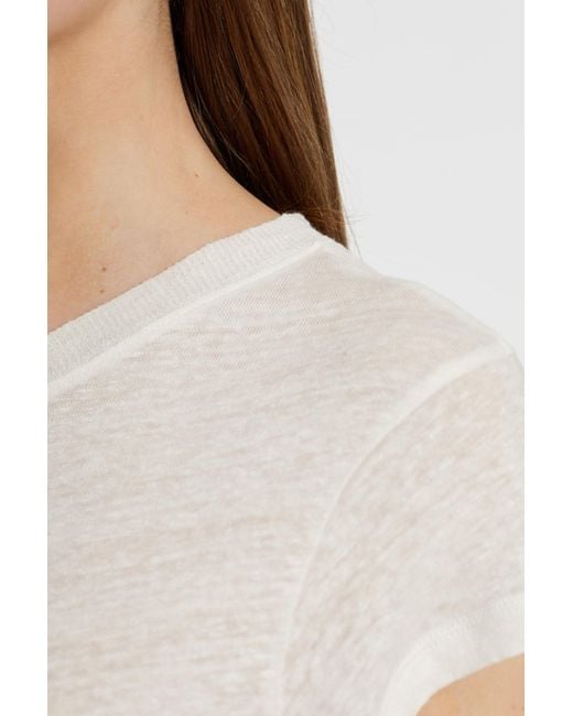 IRO White V-Neck Top