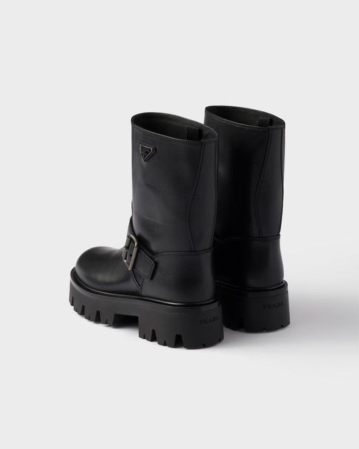 Prada Black Leather Boots