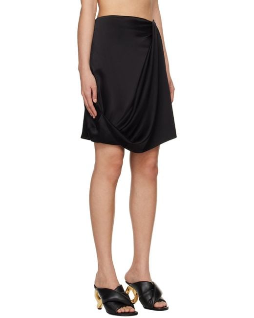J.W. Anderson Black Jw Anderson Draped Skirt