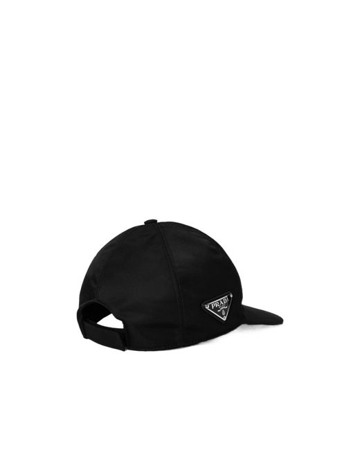 Prada Black Logo Baseball Cap for men