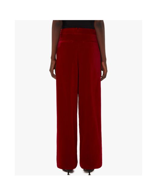J.W. Anderson Red Jw Anderson Velvet Tuxedo Trousers