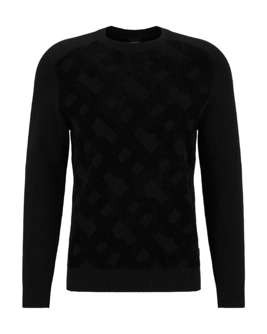 Boss Black Simple Knitted Sweater for men