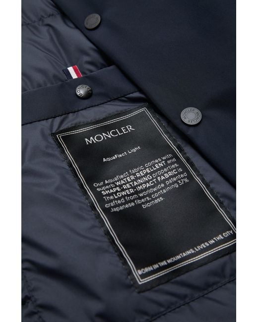 Moncler Blue Lanques Short Down Jacket for men