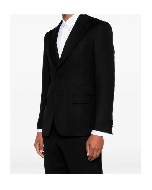 Lardini Black Single-Breasted Jacket for men