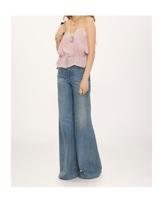 Chloé Pink Drawstring Camisole Top