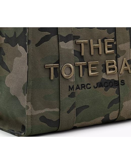 Marc Jacobs Black The Camo Jacquard Large Tote Bag