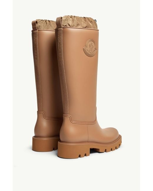 Moncler White Kickstream High Rain Boots