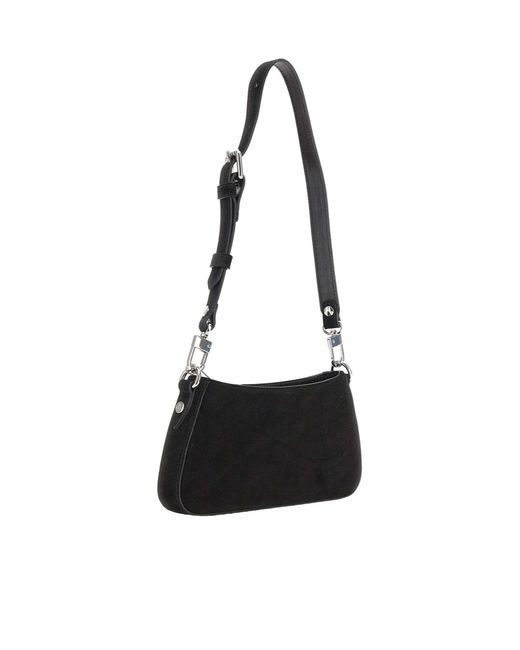Vivienne Westwood Black Tasha Orb Plaque Shoulder Bag