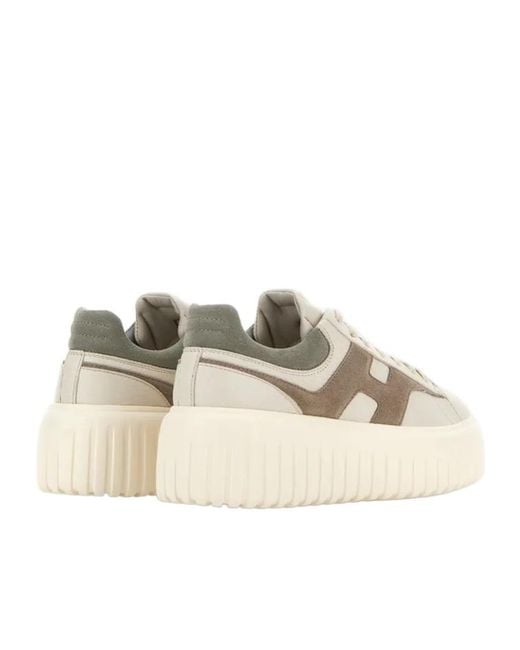 Hogan Natural H-Stripe Low-Top Sneakers