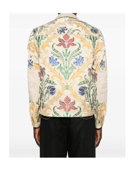 Junya Watanabe Metallic Floral Pattern Jacket for men