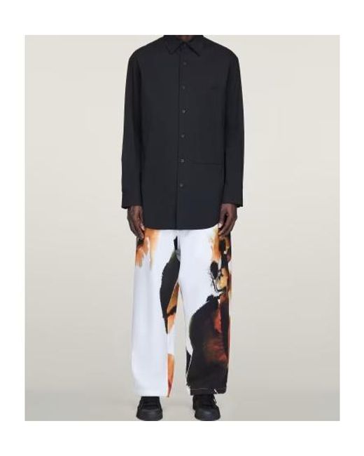 Y-3 Blue Aop Sport Uniform Track Pants for men