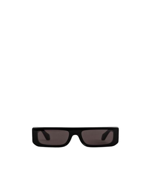 Alaïa White Alaïa Rectangular Frame Sunglasses