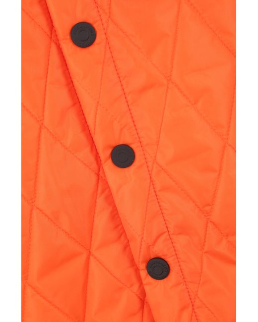 DSquared² Orange Logo-Patch Quilted Jacket for men