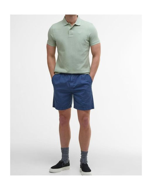 Barbour Green Sports Polo Shirt for men