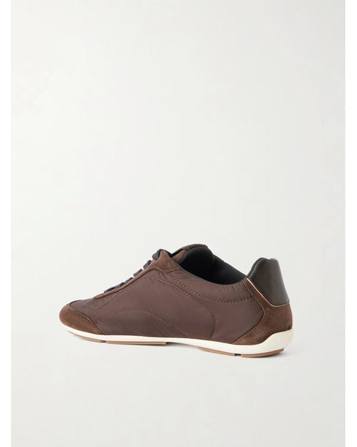 Brunello Cucinelli Brown Lace-Up Sneakers