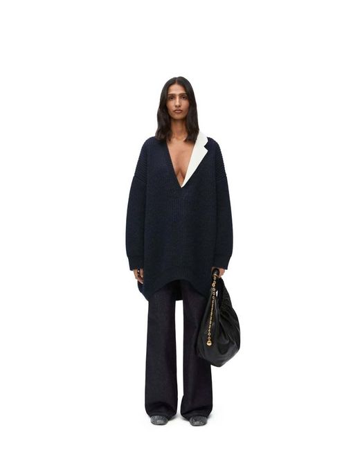 Loewe Blue Oversized Sweater