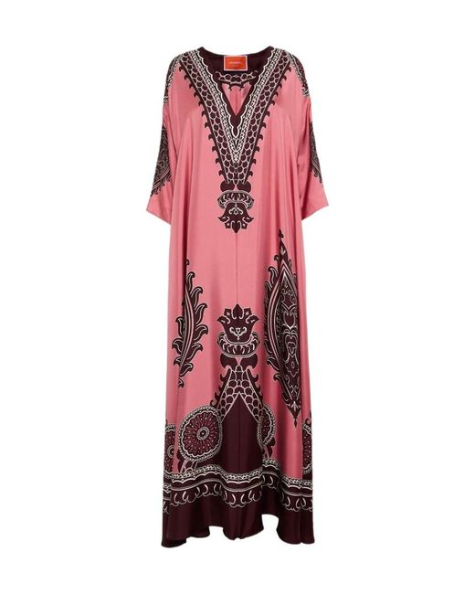 LaDoubleJ La Doublej Embroidered V Neck Dress