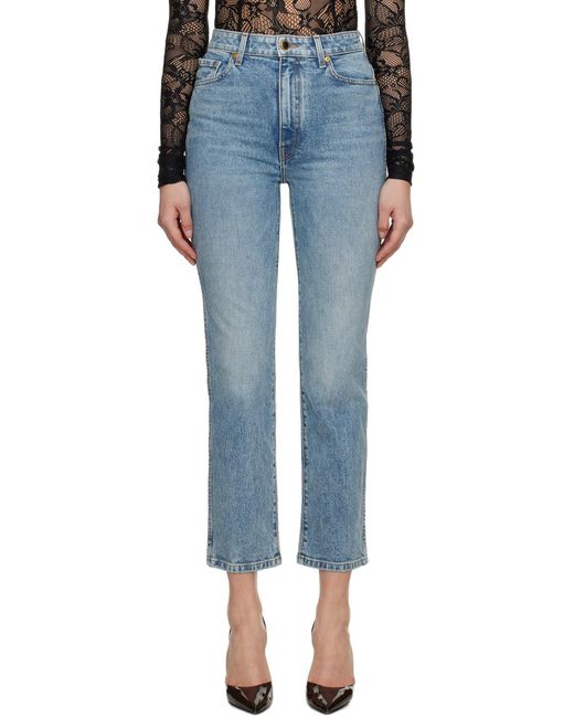 Khaite Black Abigail High Waist Jeans