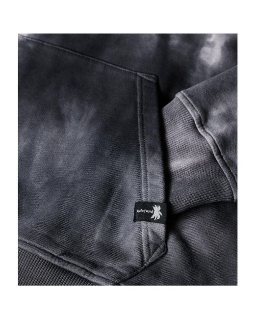 Palm Angels Gray Minimalist Dyed Hoodie for men