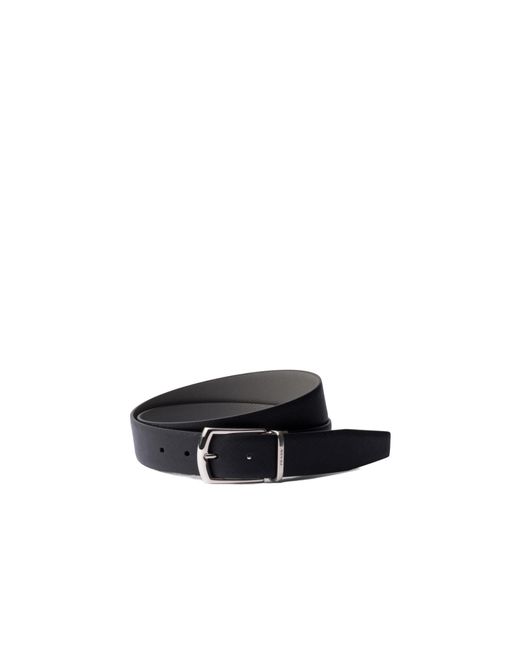 Prada White Reversible Saffiano Leather Belt for men