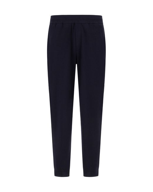 Herno Blue Tapered Track Pants for men