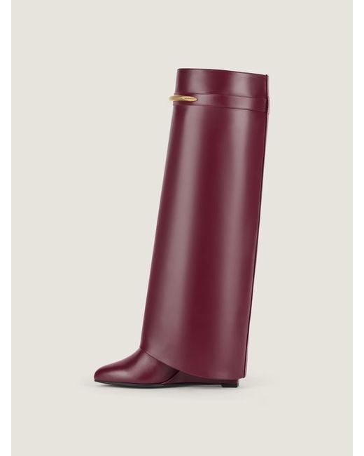 Givenchy Purple Pinch Shark Boots