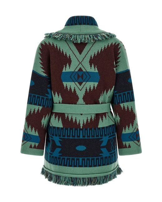 Alanui Green Cashmere Knitwear