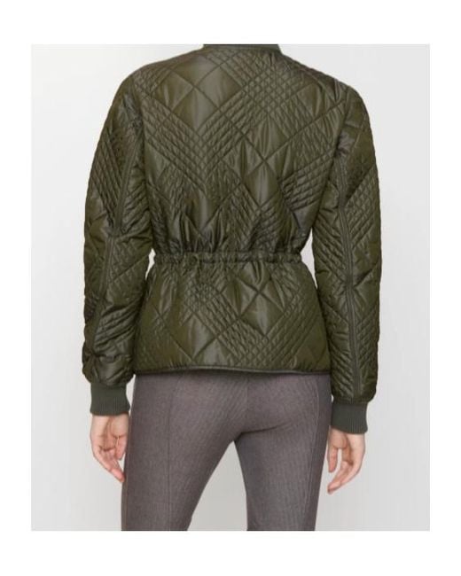 Burberry Green Micro Check-Stitch Wakerley Jacket