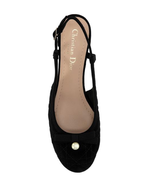 Dior Black Ballet Slingback Pumps