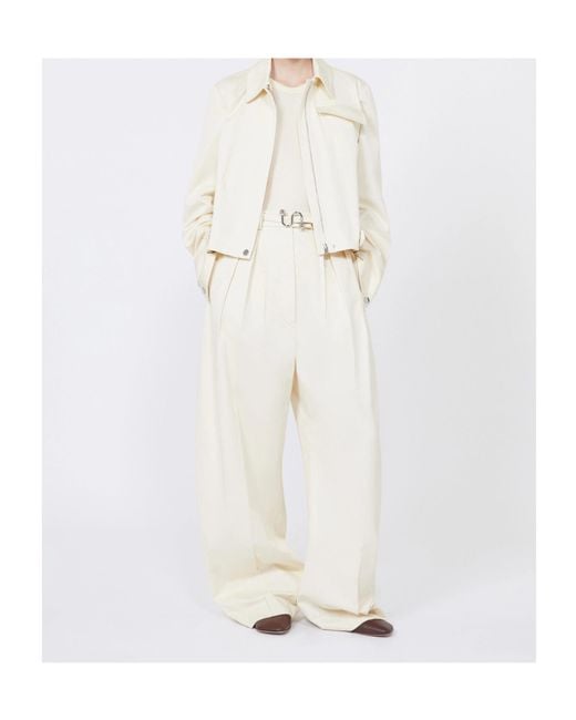 Sportmax White Idoneo Belted Trousers