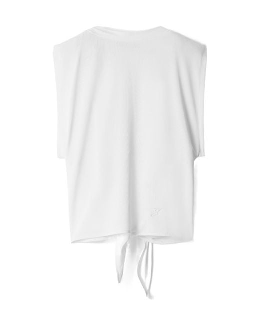 Jacquemus White Le Marcel Moisson Tie-Back Top