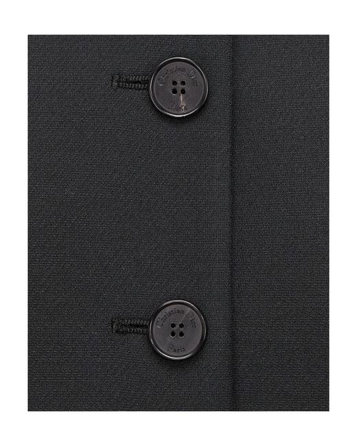 Dior Black Button Casual Jacket