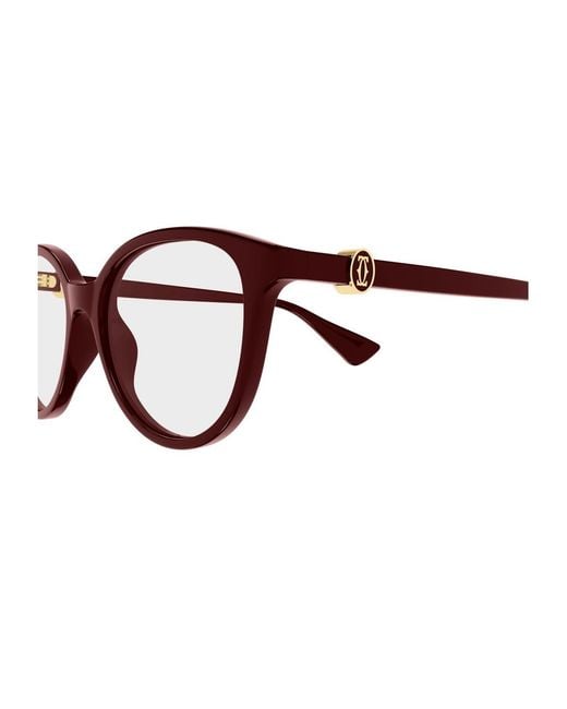 Cartier White Oval-Frame Glasses