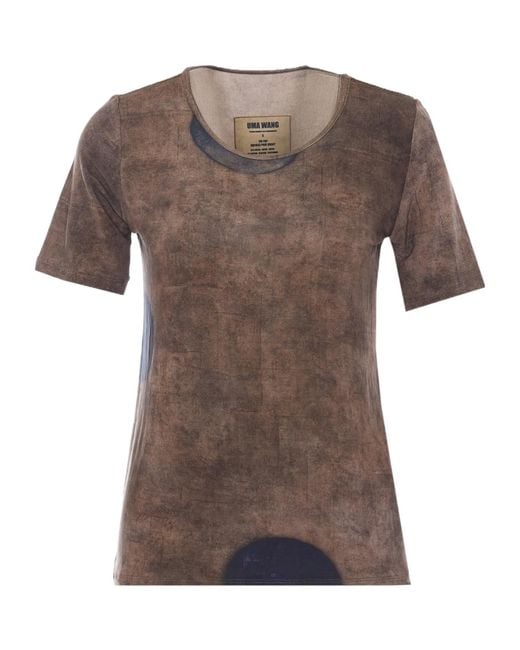 Uma Wang Brown Short-Sleeved T-Shirt