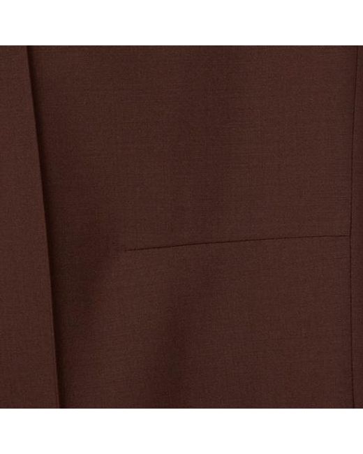 Gucci Brown Straight-Leg Split Trousers