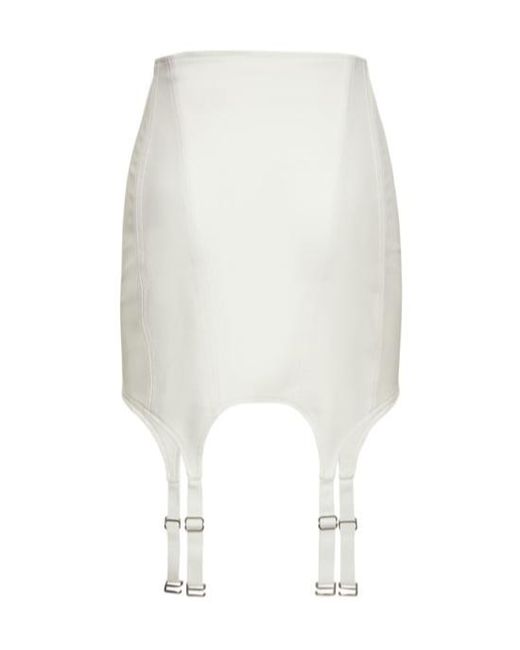 Dion Lee White Bodycon Mini Skirt