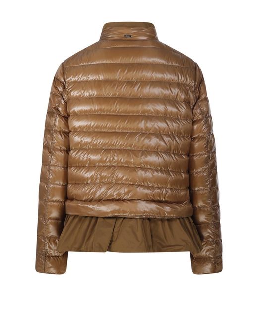Herno Brown Quilted Down Puffer Jacket