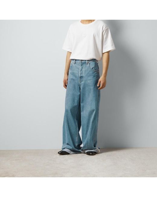 Gucci Blue Straight-Leg Jeans for men