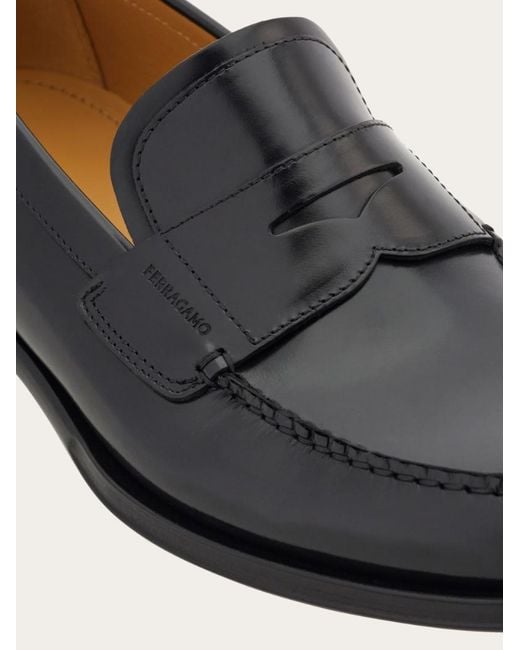 Ferragamo Black Penny Loafer for men