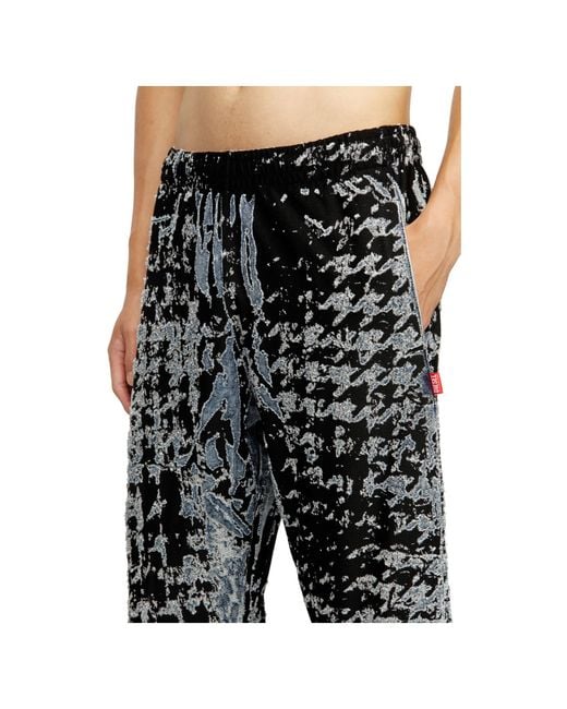 DIESEL Gray P-Labis Elasticated Pants for men