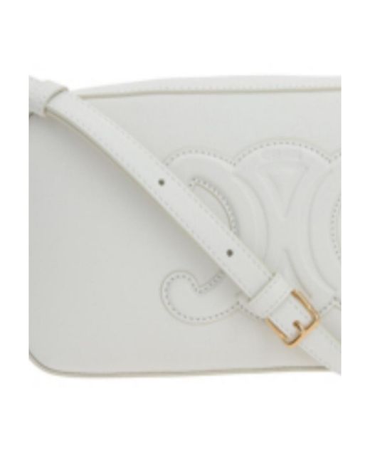 Céline Gray Logo Shoulder Bag
