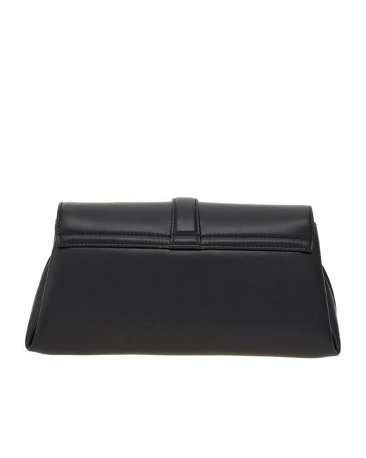 Ferragamo Black Ferragamo Front Flap Crossbody Bag